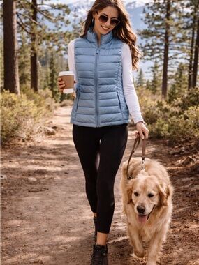 Love Tree Ultralight Packable Puffer Vest Blue Size L